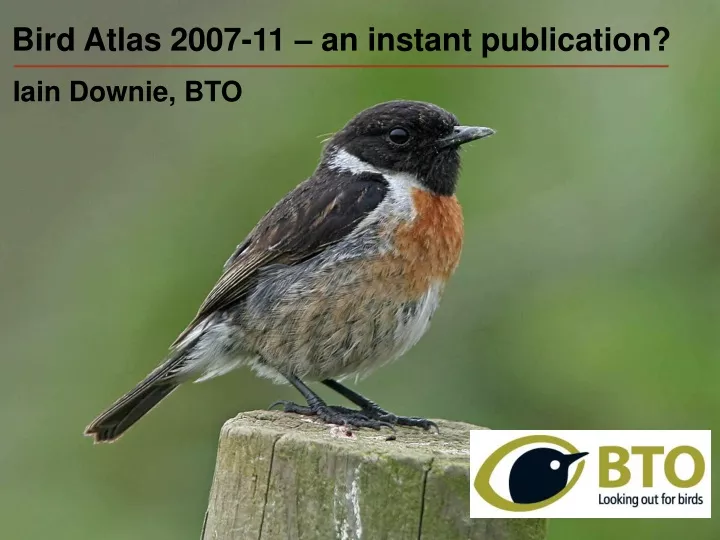 bird atlas 2007 11 an instant publication