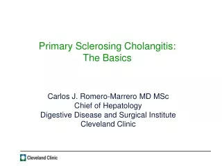 Primary Sclerosing Cholangitis: The Basics