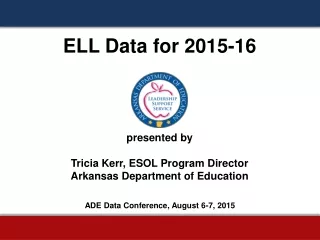 ELL Data for 2015-16