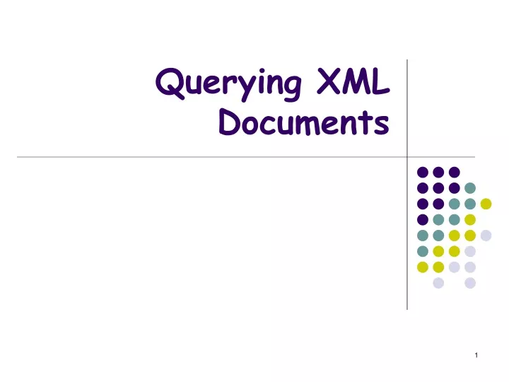 querying xml documents