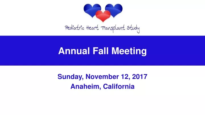annual fall meeting