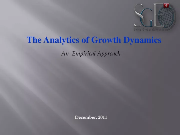 the analytics of growth dynamics