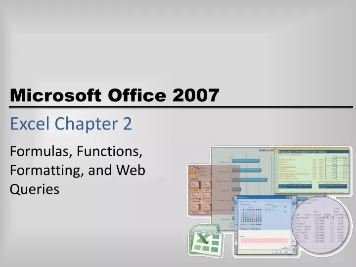 excel chapter 2
