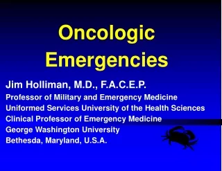 Oncologic        Emergencies
