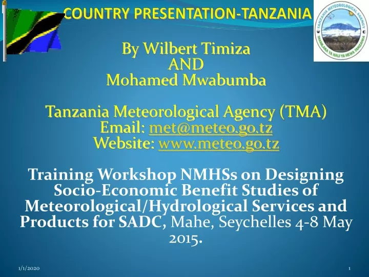 country presentation tanzania