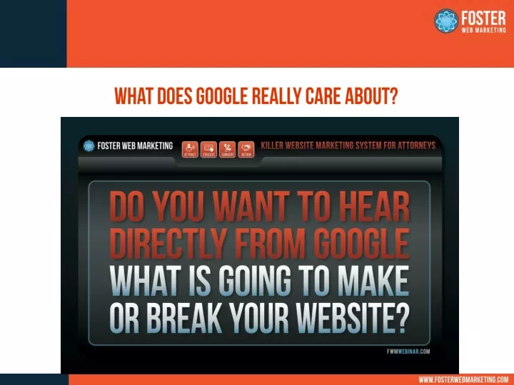 what does google really care about