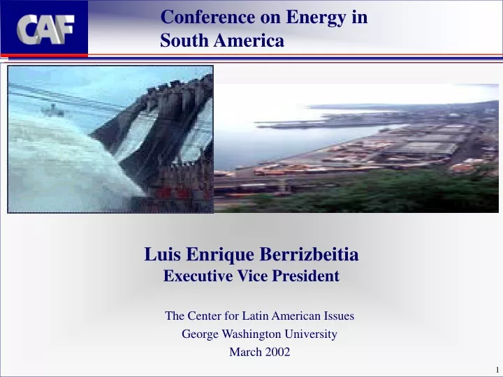 conference on energy in south america