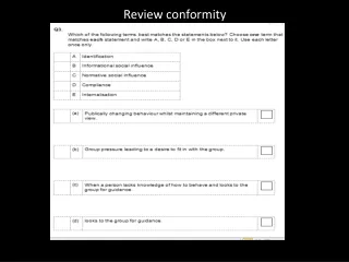 Review conformity