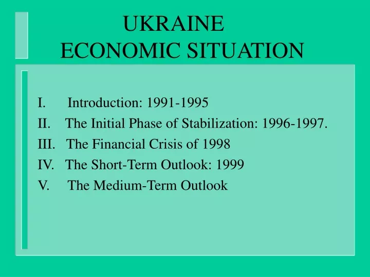ukraine economic situation