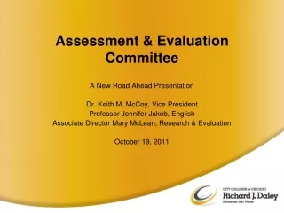 Assessment &amp; Evaluation Committee