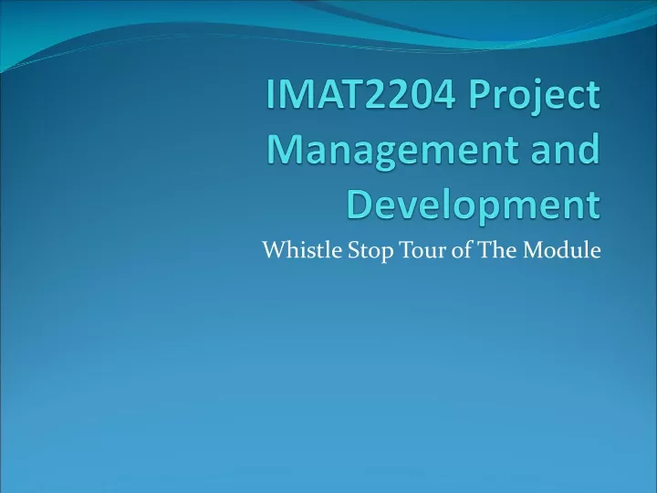 imat2204 project management and development