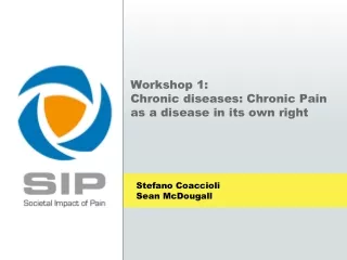 Workshop 1:  Chronic diseases: Chronic Pain as a disease in its own right