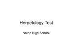 Herpetology Test - slide 1