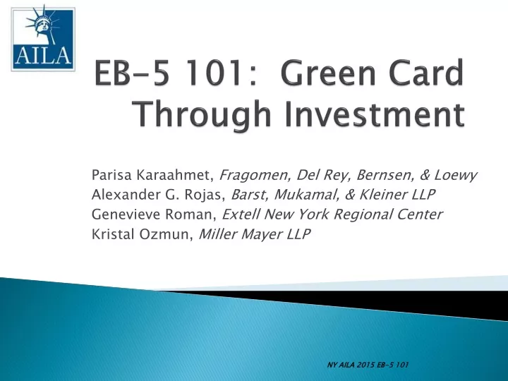 eb 5 101 green card through investment