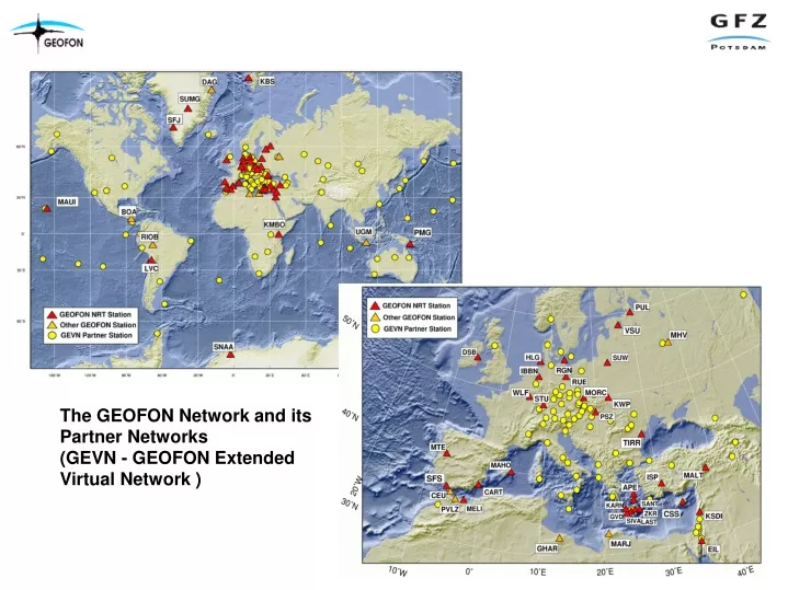 the geofon network and its partner networks gevn