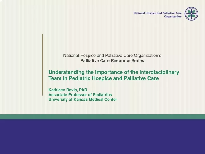 national hospice and palliative care organization s palliative care resource series
