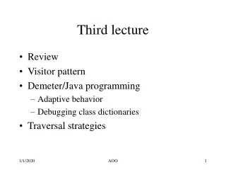 Third lecture