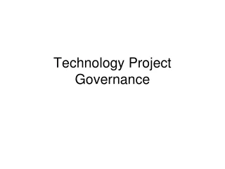 Technology Project Governance