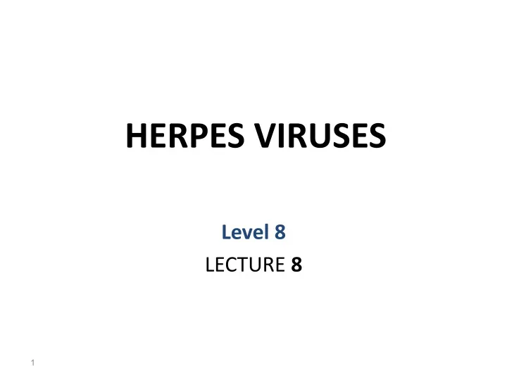 herpes viruses