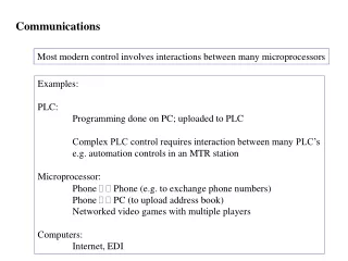 Communications