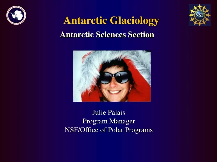 antarctic glaciology