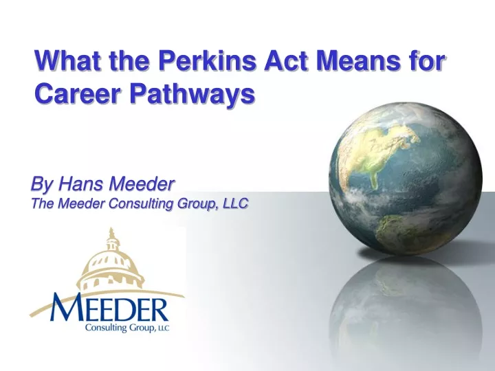 what the perkins act means for career pathways