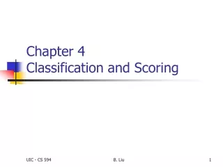 Chapter 4 Classification and Scoring