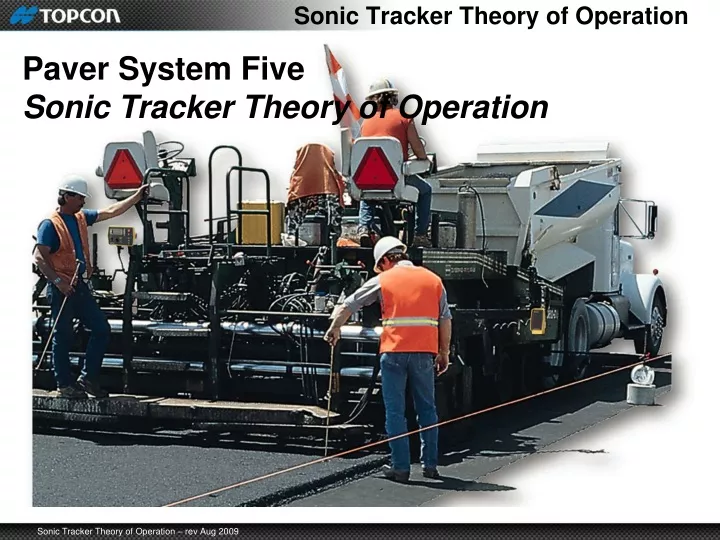 sonic tracker theory of operation