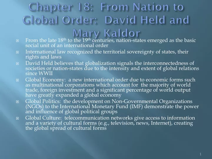 chapter 18 from nation to global order david held and mary kaldor