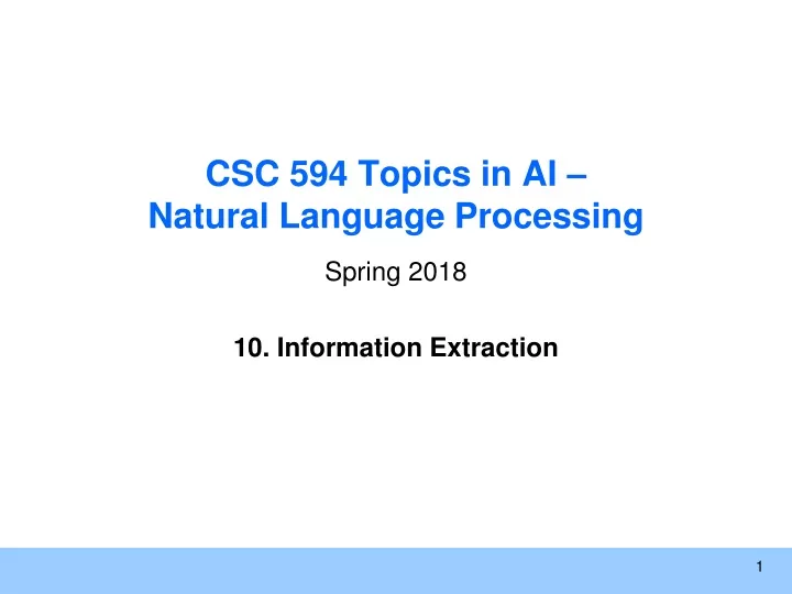 csc 594 topics in ai natural language processing