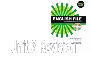 Unit 3 Revision
