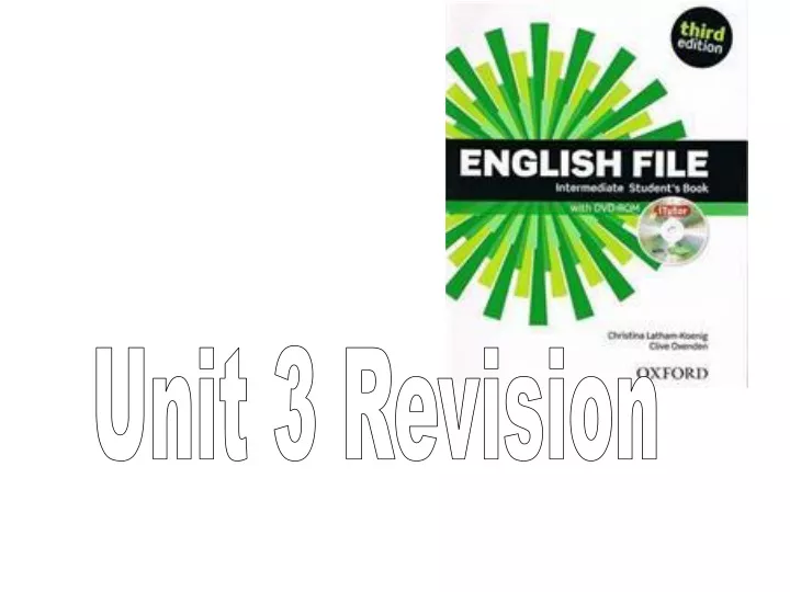 unit 3 revision