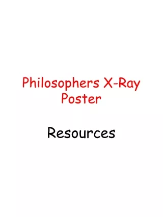 Philosophers X-Ray Poster