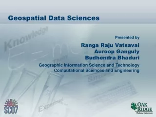 Geospatial Data Sciences