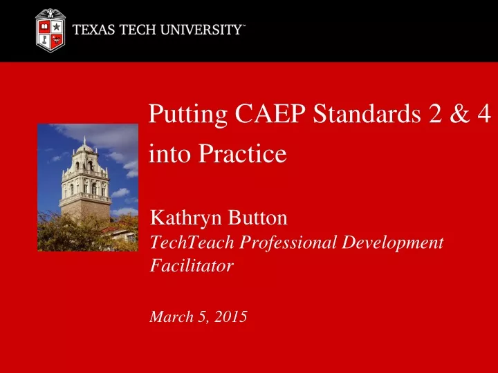 putting caep standards 2 4 into practice