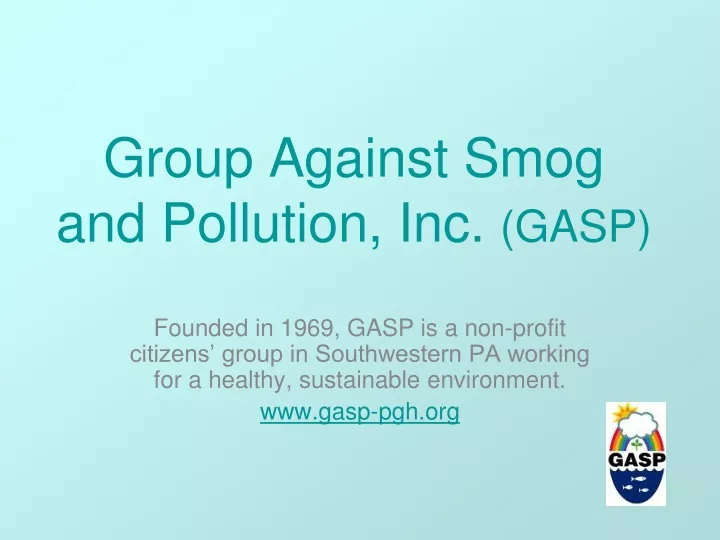 group against smog and pollution inc gasp