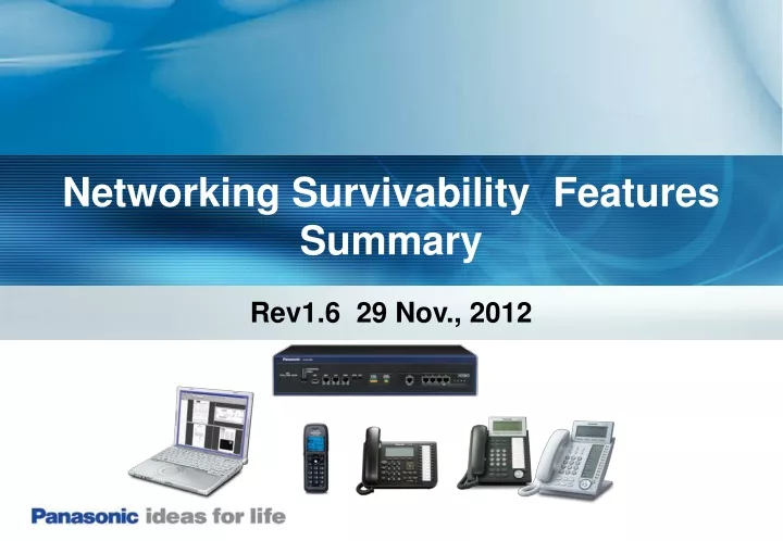 networking survivability features summary