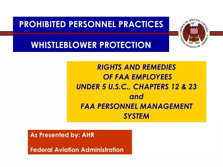 prohibited personnel practices whistleblower