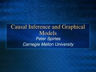 Causal Inference and Graphical Models