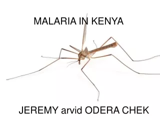 MALARIA IN KENYA