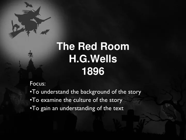 the red room h g wells 1896