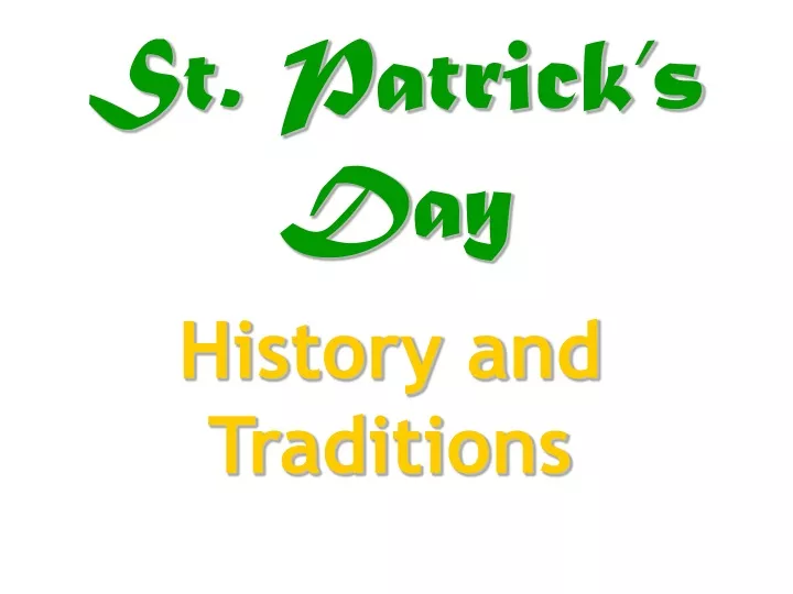 st patrick s day