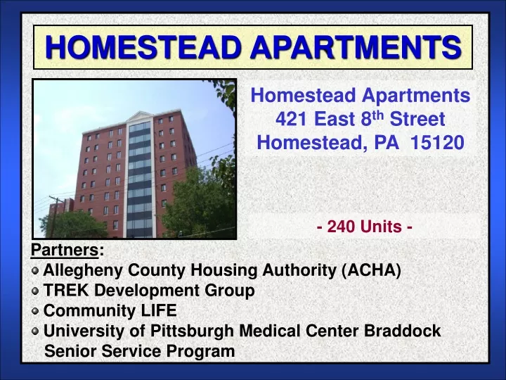 homestead apartments