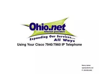 Using Your Cisco 7940/7960 IP Telephone