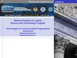 The National Institute of Justice?