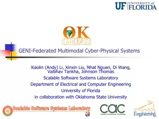 GENI-Federated Multimodal Cyber-Physical Systems