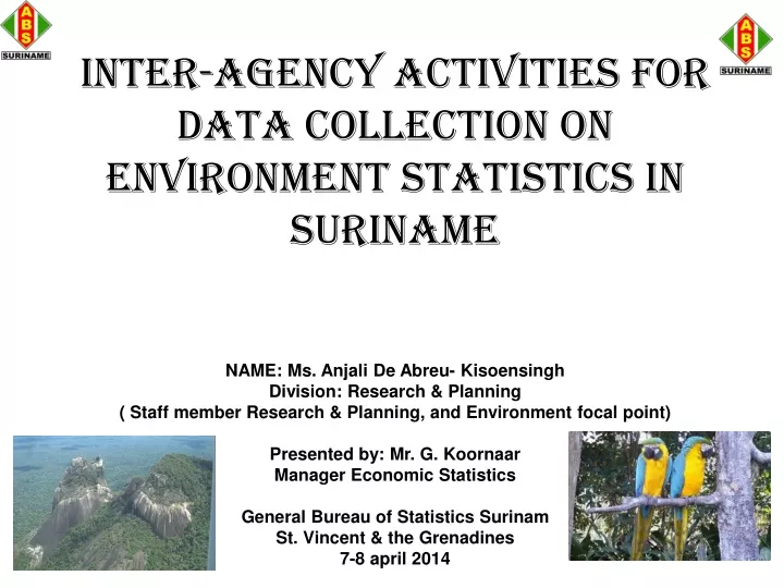 inter agency activities for data collection