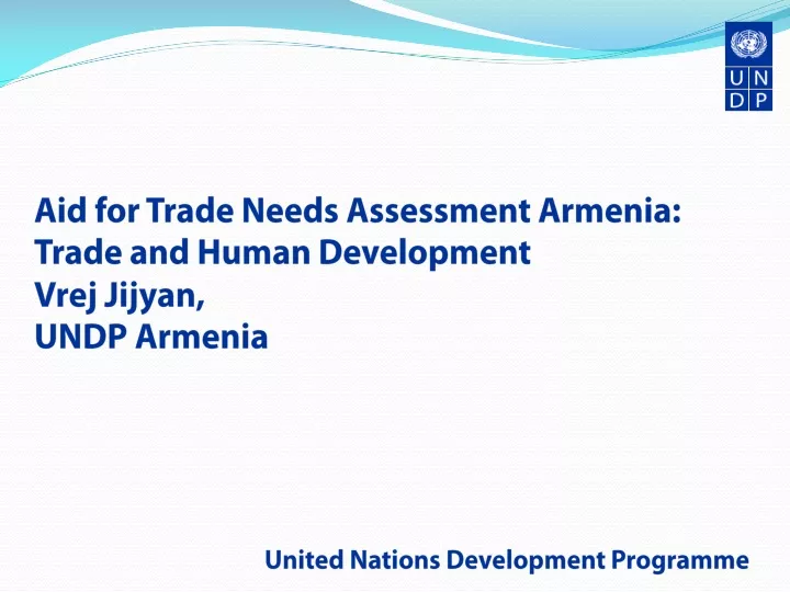 aid for trade needs assessment armenia trade