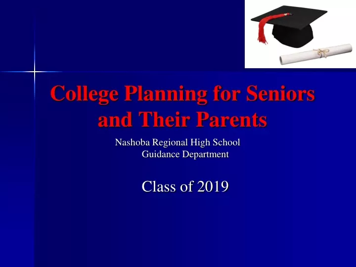 college planning for seniors and their parents