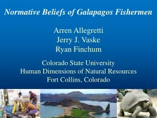 Normative Beliefs of Galapagos Fishermen